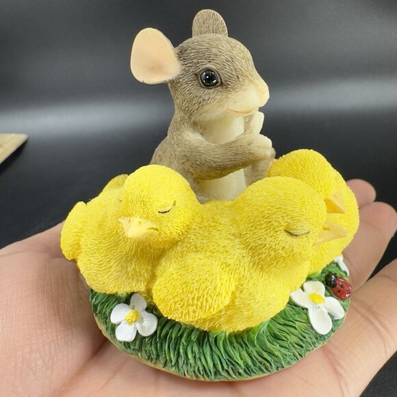 Charming Tails Fitz And Floyd Figurine Resin Whimsical Shhh Don’t Make A Peep - Picture 13 of 13